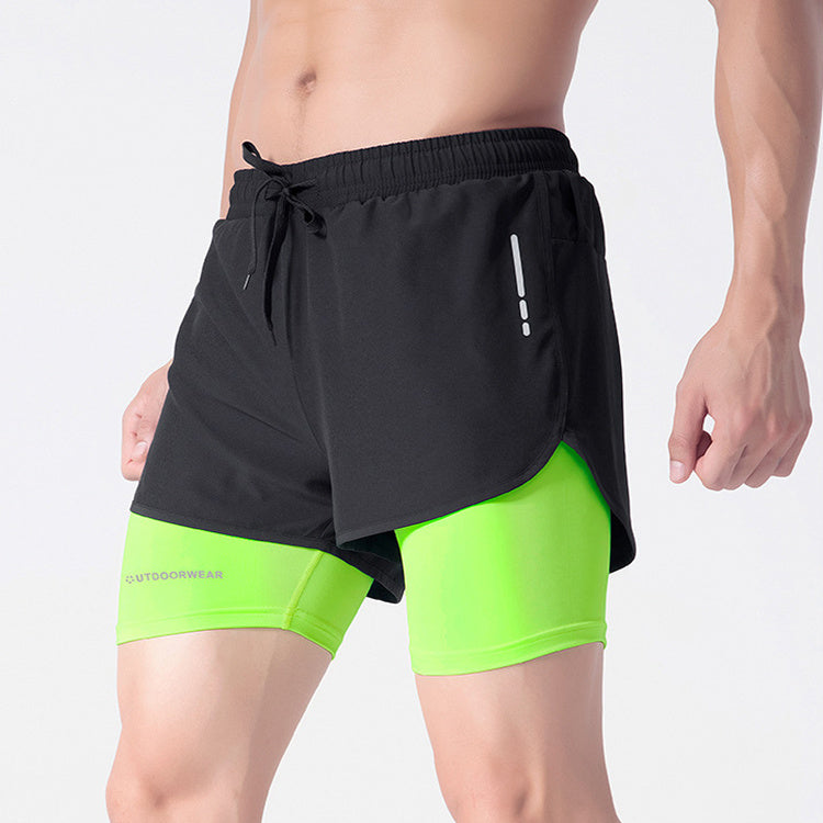 Men's Quick-Dry Drawstring Athletic Shorts