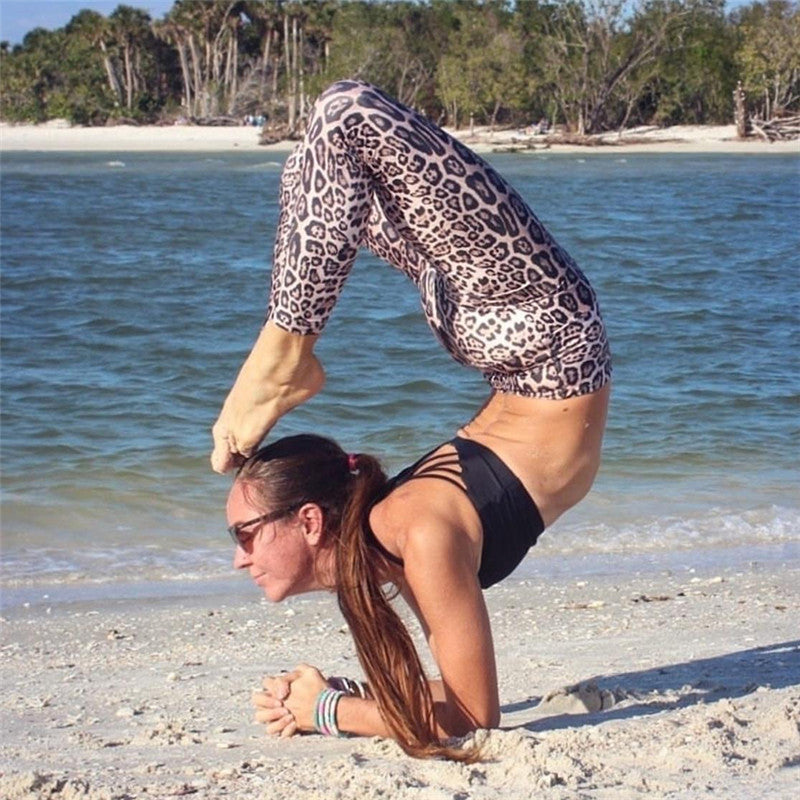Leopard Print High-Waist Push-Up Leggings