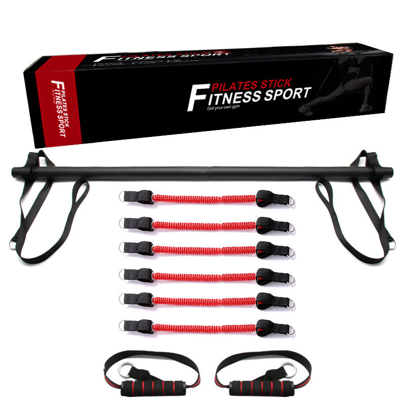 Pilates Bar Kit with Resistance Bands for Full-Body Toning