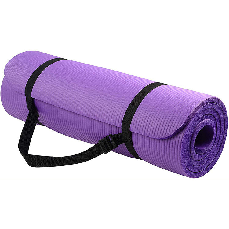 NBR Striped Yoga Mat, Extra Cushioned