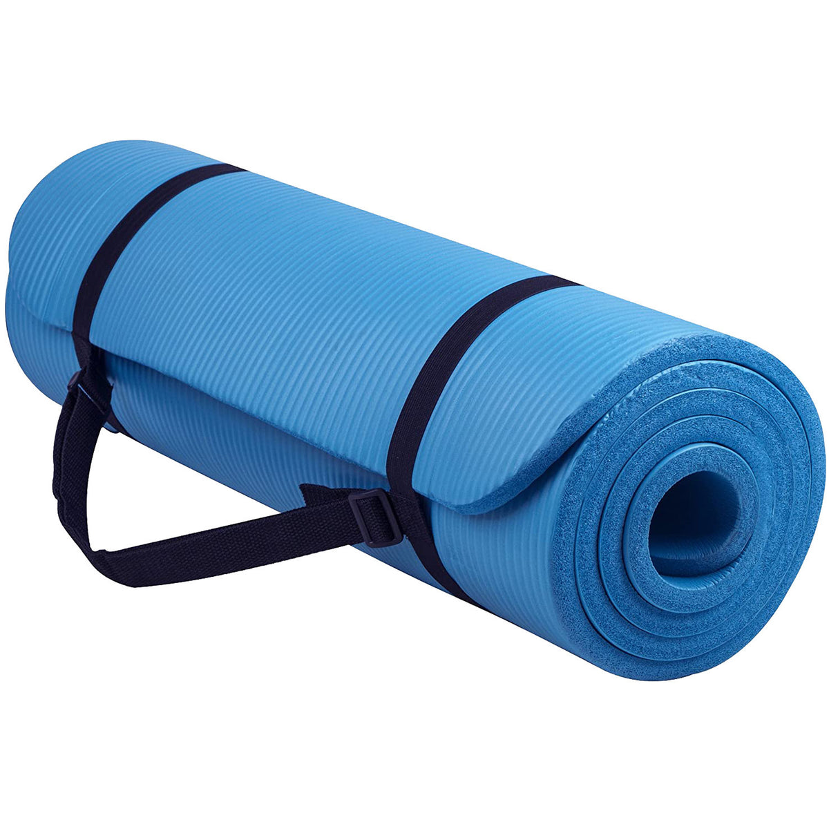NBR Striped Yoga Mat, Extra Cushioned