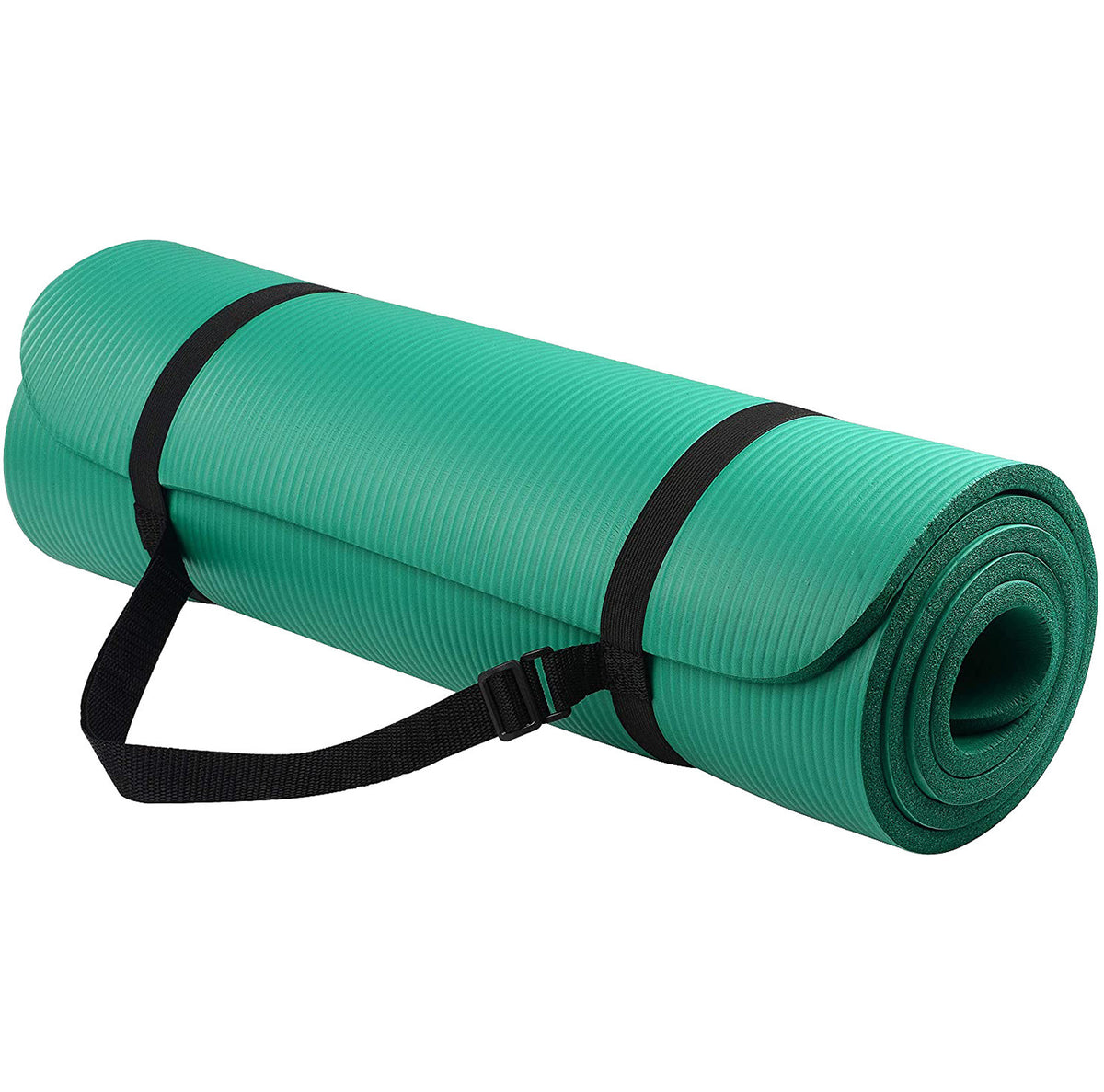 NBR Striped Yoga Mat, Extra Cushioned