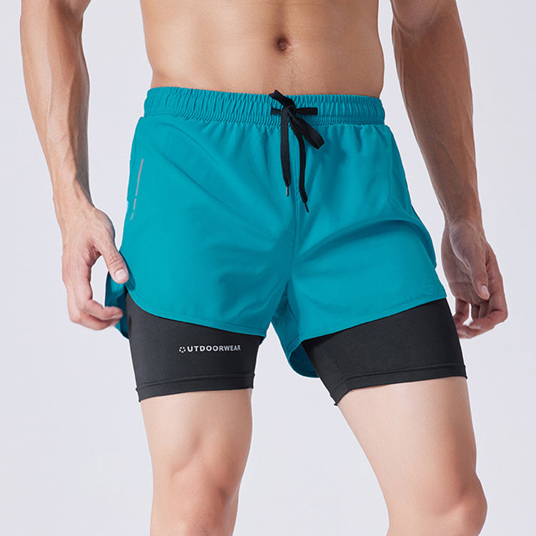 Men's Quick-Dry Drawstring Athletic Shorts