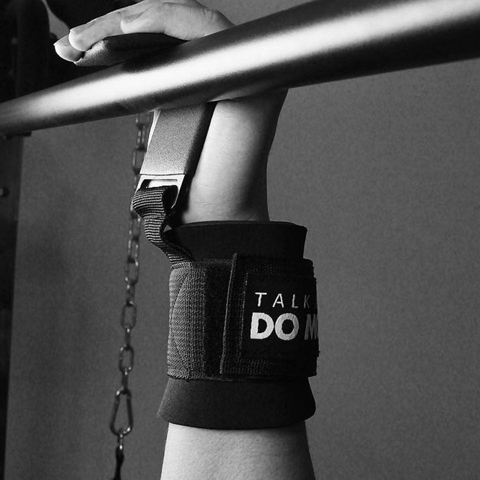 Padded Hook Grips with Wrist Wraps for Powerlifting