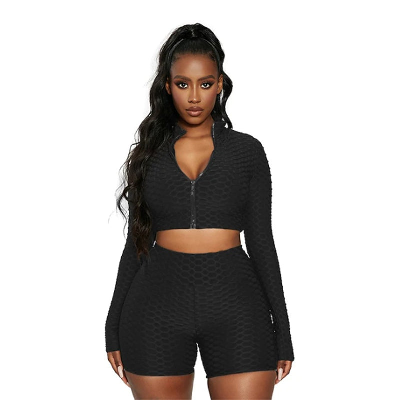Women's Tummy-Control Yoga Tracksuit Set
