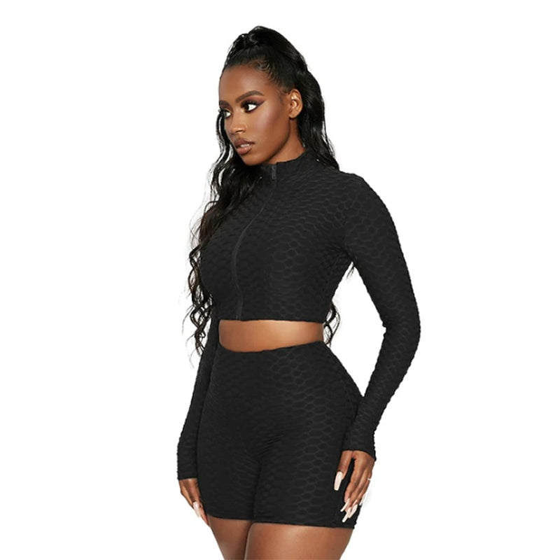 Women's Tummy-Control Yoga Tracksuit Set