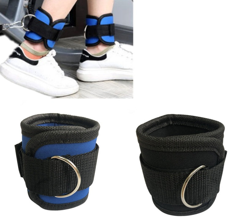 Adjustable D-Ring Ankle Straps for Cable Training