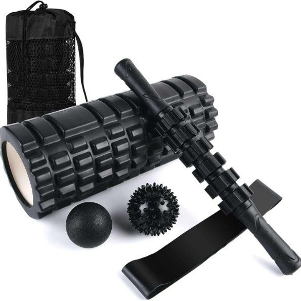 Geared Foam Roller Massage Stick for Muscle Recovery
