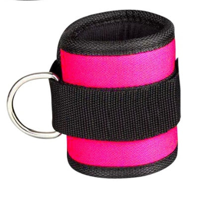 Adjustable D-Ring Ankle Straps for Cable Training