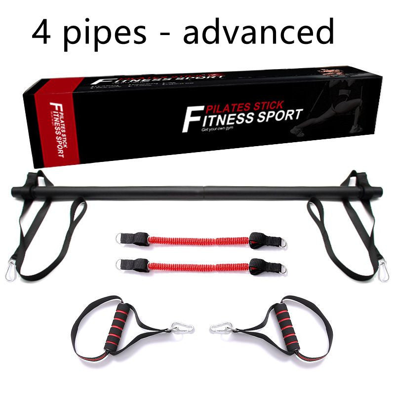 Pilates Bar Kit with Resistance Bands for Full-Body Toning