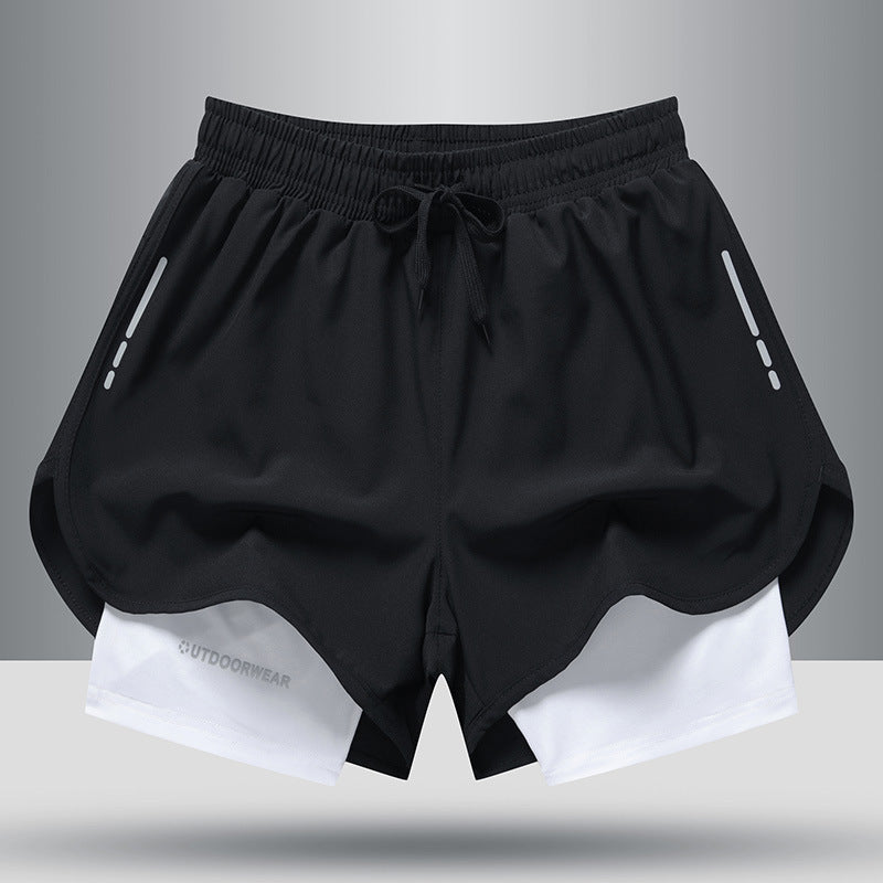 Men's Quick-Dry Drawstring Athletic Shorts
