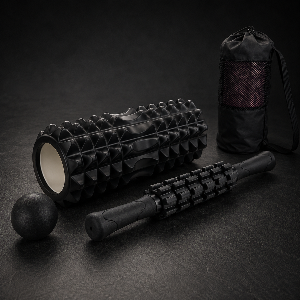 Geared Foam Roller Massage Stick for Muscle Recovery