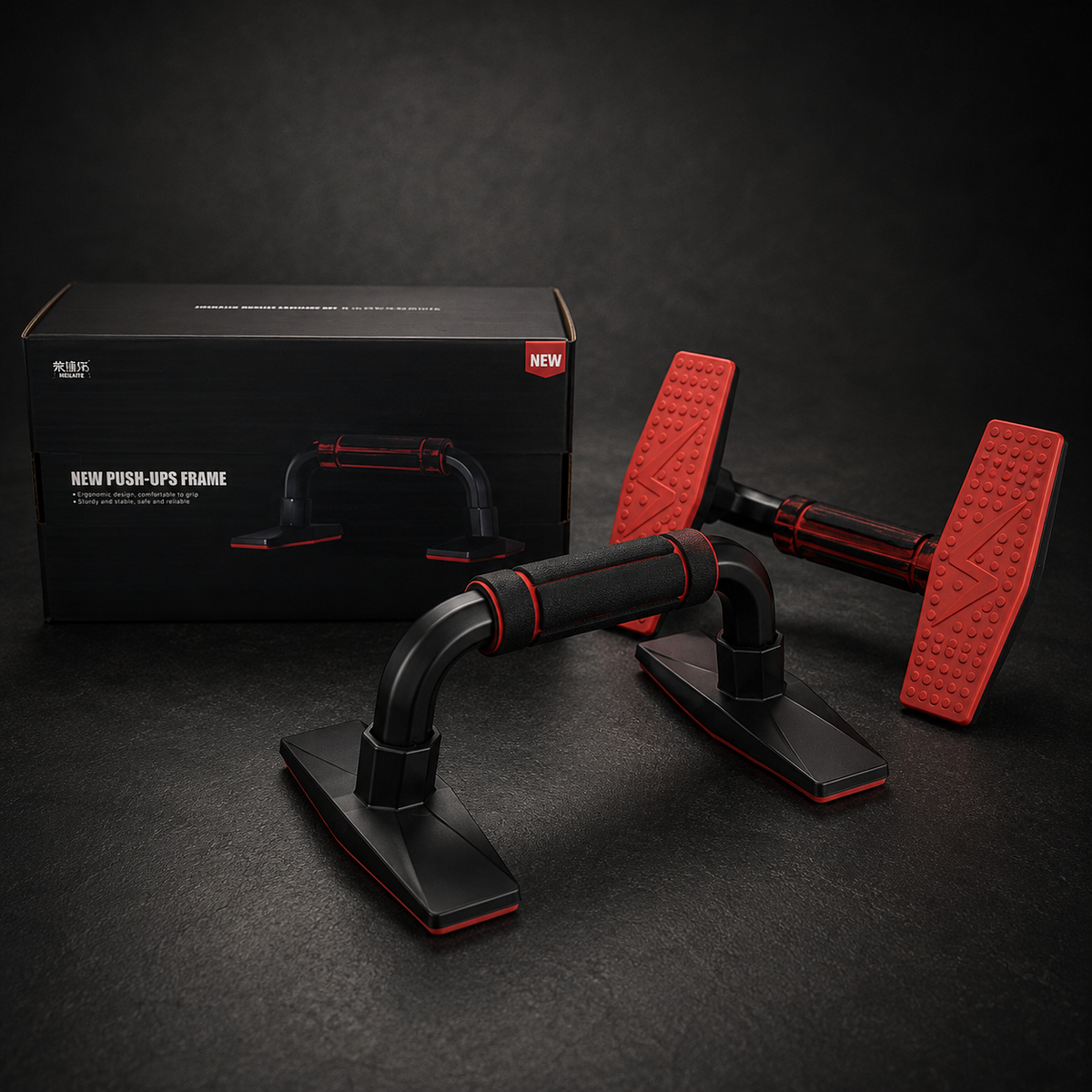 H-Type Push-Up Stand for Chest & Arm Training