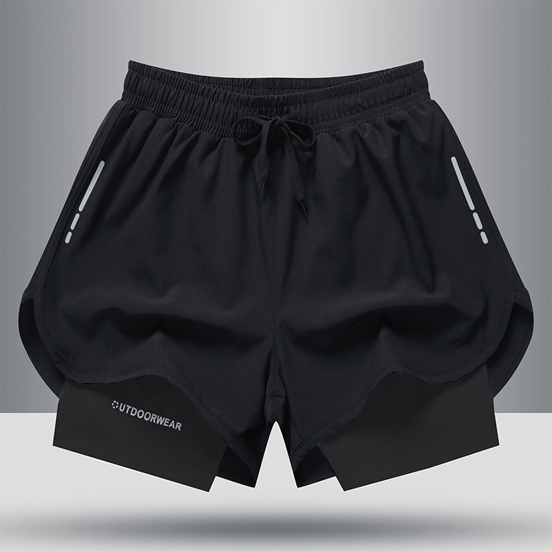 Men's Quick-Dry Drawstring Athletic Shorts