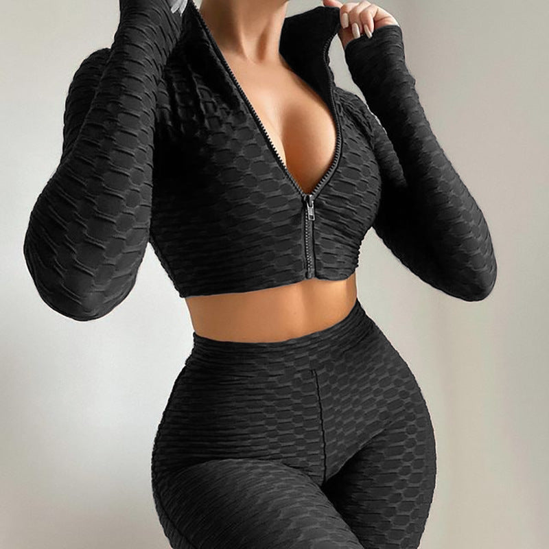 Women's Tummy-Control Yoga Tracksuit Set