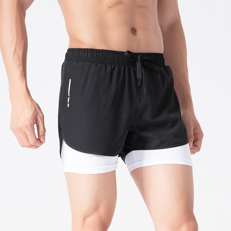 Men's Quick-Dry Drawstring Athletic Shorts